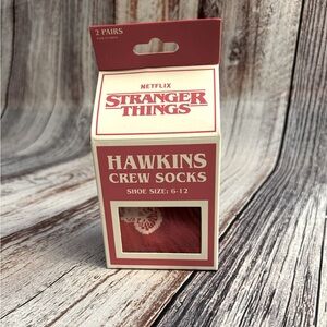 Stranger Things socks in decorative milk container themed box. 2 pair size 6-12